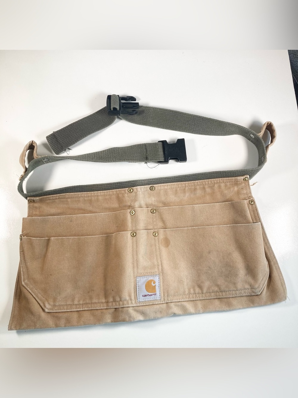 Carhartt Tan Duck Waist Tool Belt Bag A09-BRN